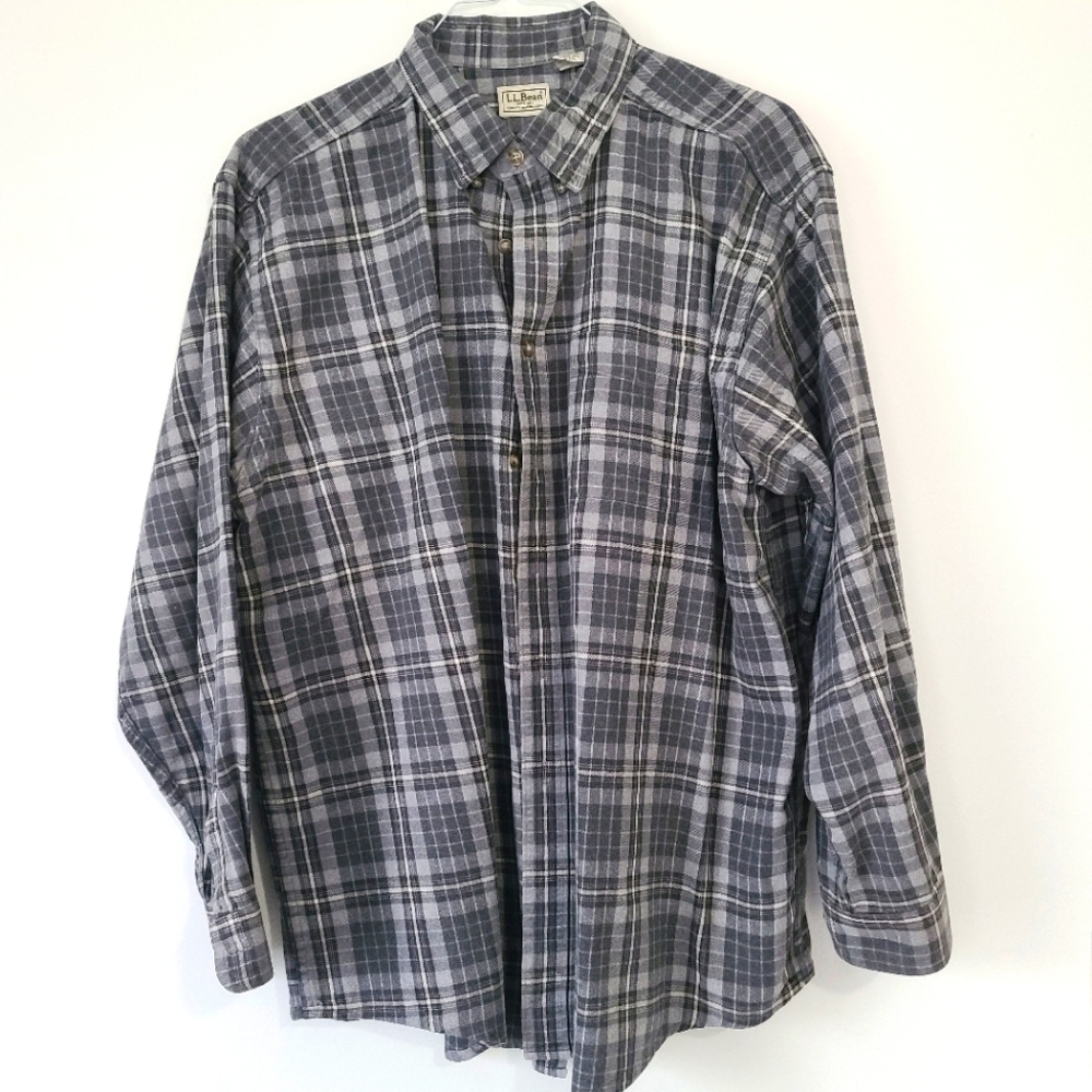 L.L.Bean Men's Flannel Button Down Long Sleeve